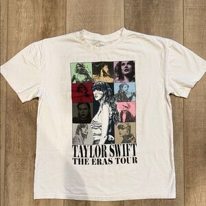 Taylor Swift White Graphic T-Shirt